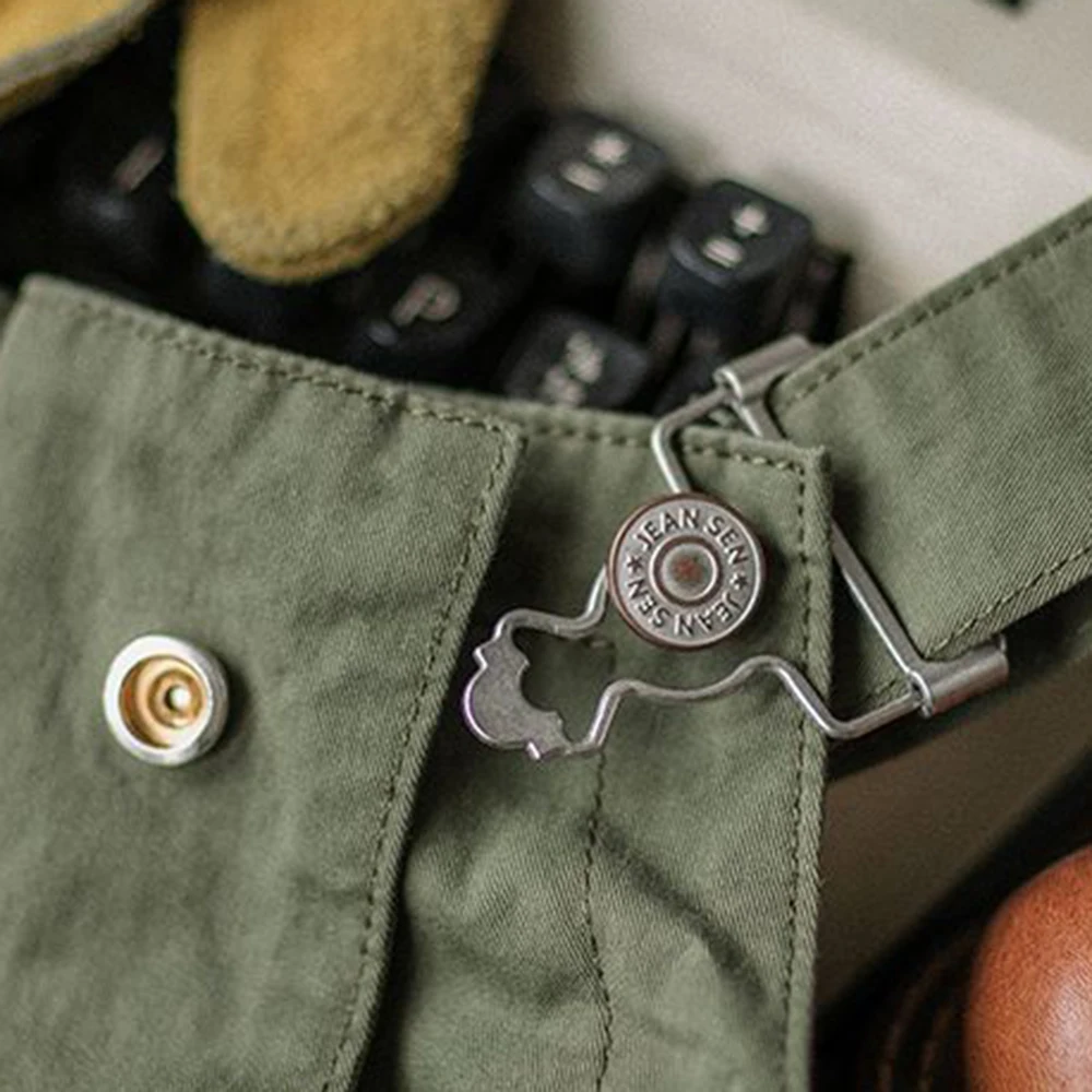 Loose Casual Overalls Men's Straight Overalls American Retro Ami Khaki Trend All-match One-piece Suspenders Trousers denim overalls