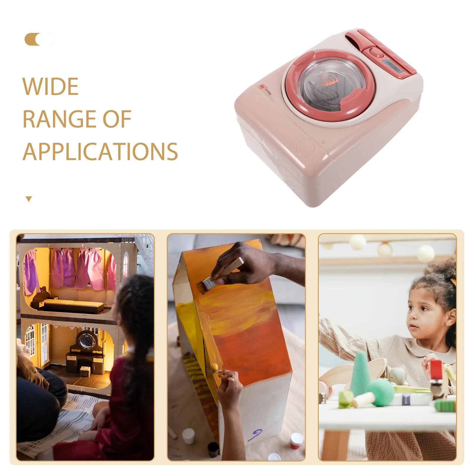 Simulation Washing Machine Toy Batteries Pretend Play Appliance Small Household Appliances Toddler