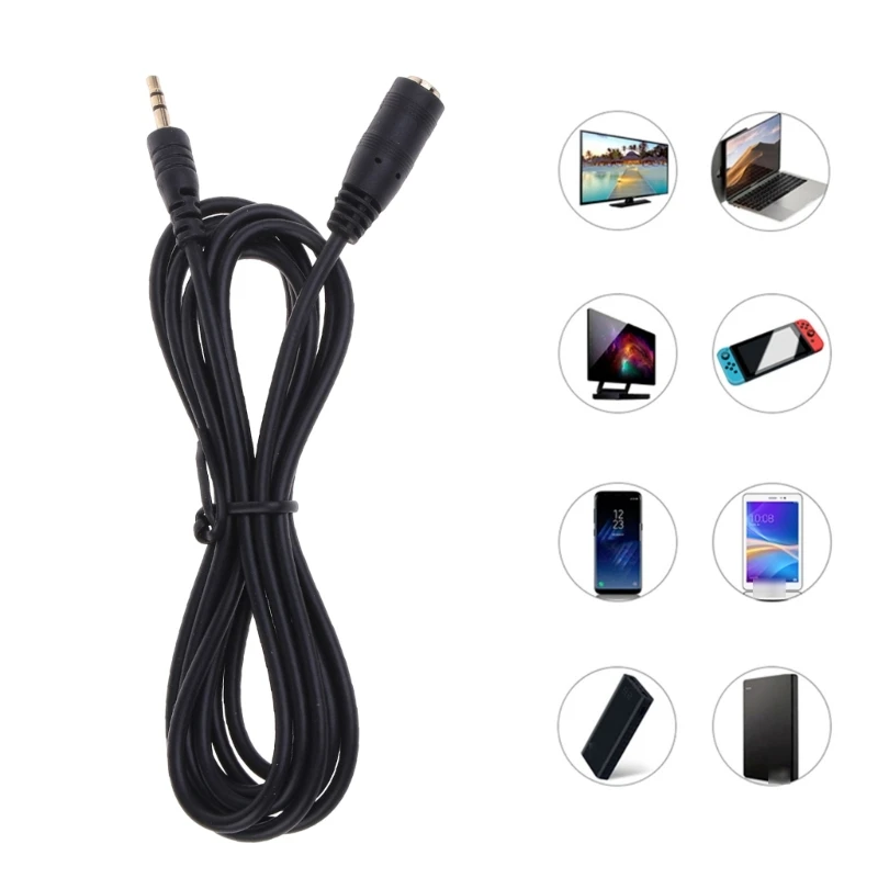 SHULIANCABLE Cavo Prolunga Jack 3,5mm, Cavo di prolunga per cuffie 3,5 mm TRRS 4 poli maschio a femmina Prolunga con microfono Audio stereo per Cuffie, Smartphone, Tablet, MP3 Player, PC (0.5M