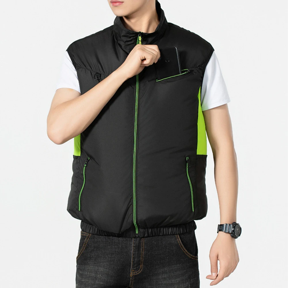 Description Picture 6 of itemNew Cooling Vest Ice Fan Vest Heat Resistant Air Conditioner Clothes Cooling Fan Vest for Summer Camping Fishing Vest Hiking