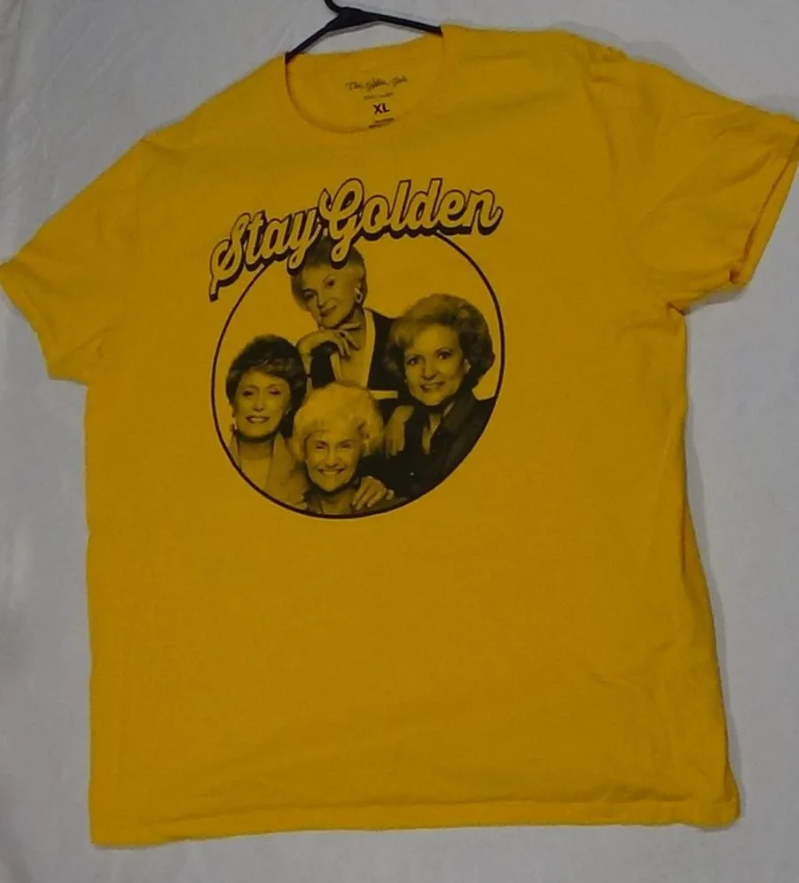 La Maglietta Delle Ragazze Dorate Xl Extra Large Yellow Stay Abc Studio Tv Show Maniche Lunghe O Corte