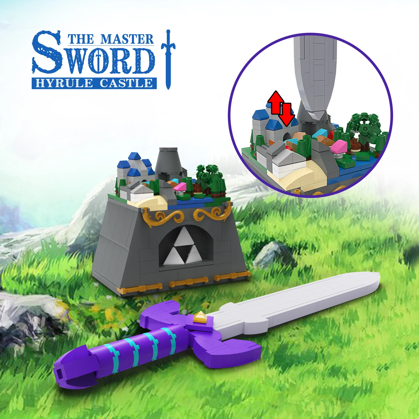 

Breath Of The Wild The Master Sword Building Blocks Set For Zeldaed Hyrule Castle BOTW Arms Bricks Toys Children Gifts Christmas