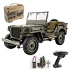 2024 1:12 1941 For Willys Mb Scaler Willys Jeep 2.4g 4wd Rtr Crawler Climbing Scale Military Truck Buggy Rc Car Adult Kid Gifts 1