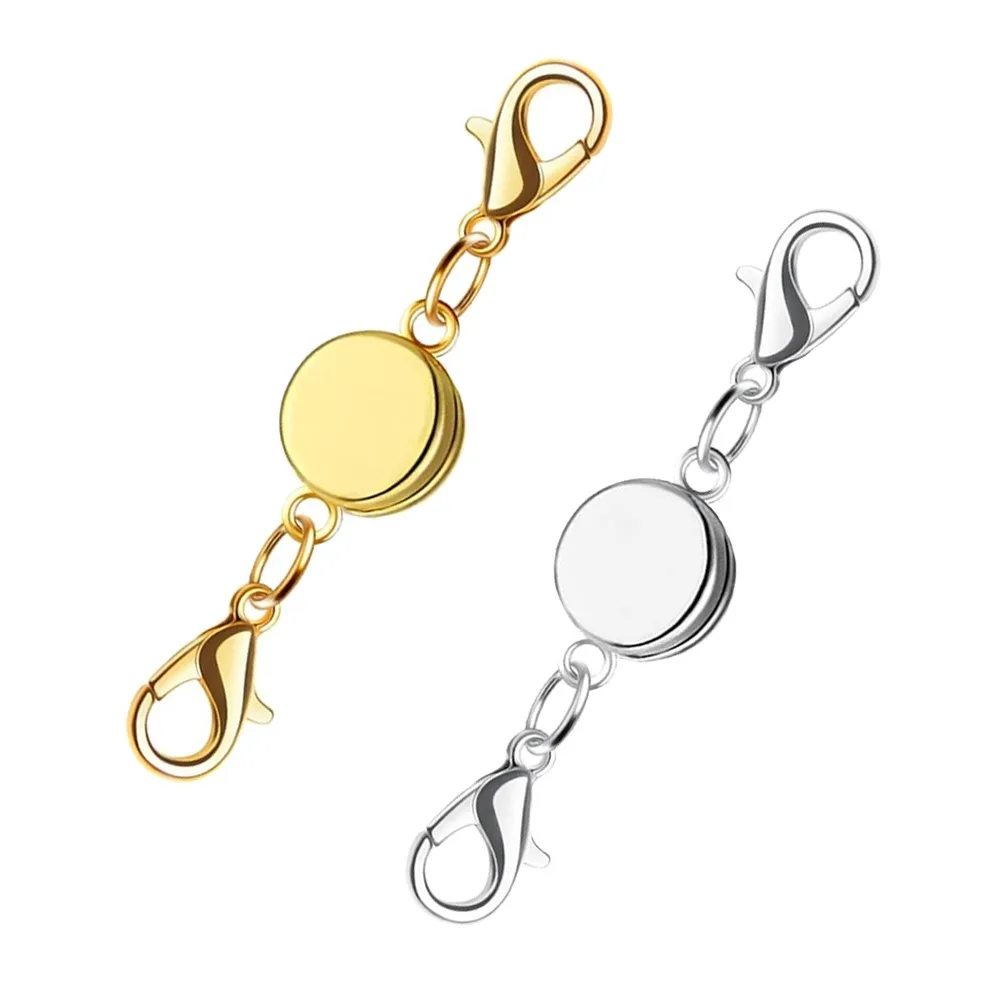 5Pcs Runde Locking Magnetische Verschlüsse Halskette Verschlüsse Armband Extender Stecker Für DIY Frau Schmuck Machen Zubehör – Detail 4