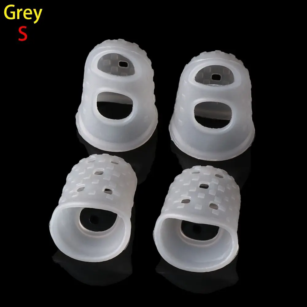 Set of 4 Silicone Finger Guards in Assorted Colors - Fingertip Protectors for String Instrument Playing
