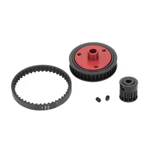 

1/10 RC Car Drive Belt Transmission Stable Upgrade Decoration Kit Gears System DIY Part Replacement for Axial SCX10 II 90046