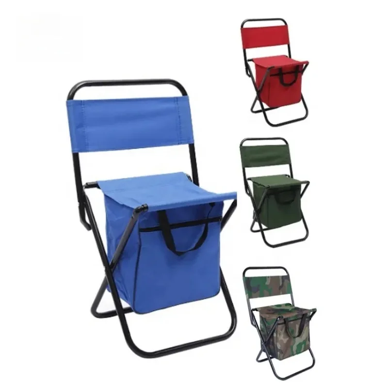 Chaise de camping pliante ultra-légère avec boîtier - Siège détachable pour pêche, randonnée et pique-nique