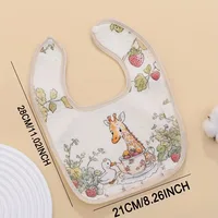 New Cotton Baby Bibs Adjustable Neck Baby Care Burp Clothes Washable Waterproof Eating Protector for Girls Boys 6