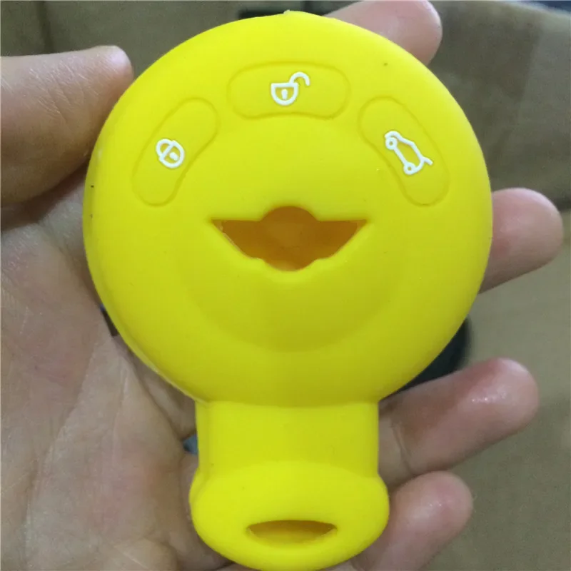 Finest-Folia - Custodia MIC Per Chiave Auto A 2 Pulsanti, In Silicone, Colore Nero - Foto 3