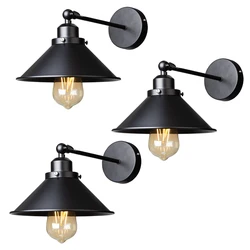 Vintage Black Adjustable Swing Arm Wall Sconce (80225b3)