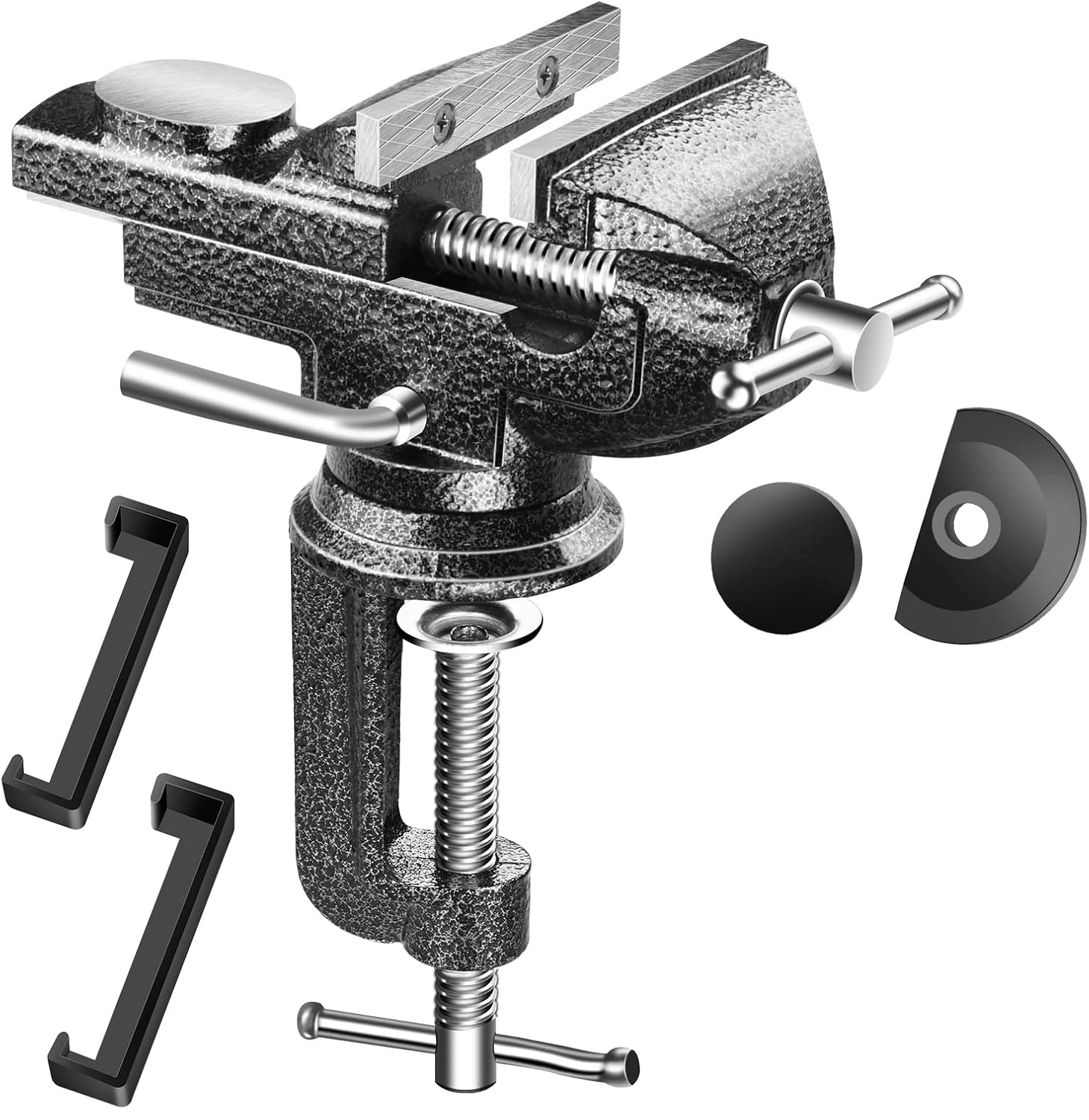 Professioneller Schraubstock, 360° ° Rotation Arbeit Clamp-On Schraubstock Halter Universal Desktop Schraubstock Reparatur Holzarbeiten Schmuck Machen Hand Werkzeug