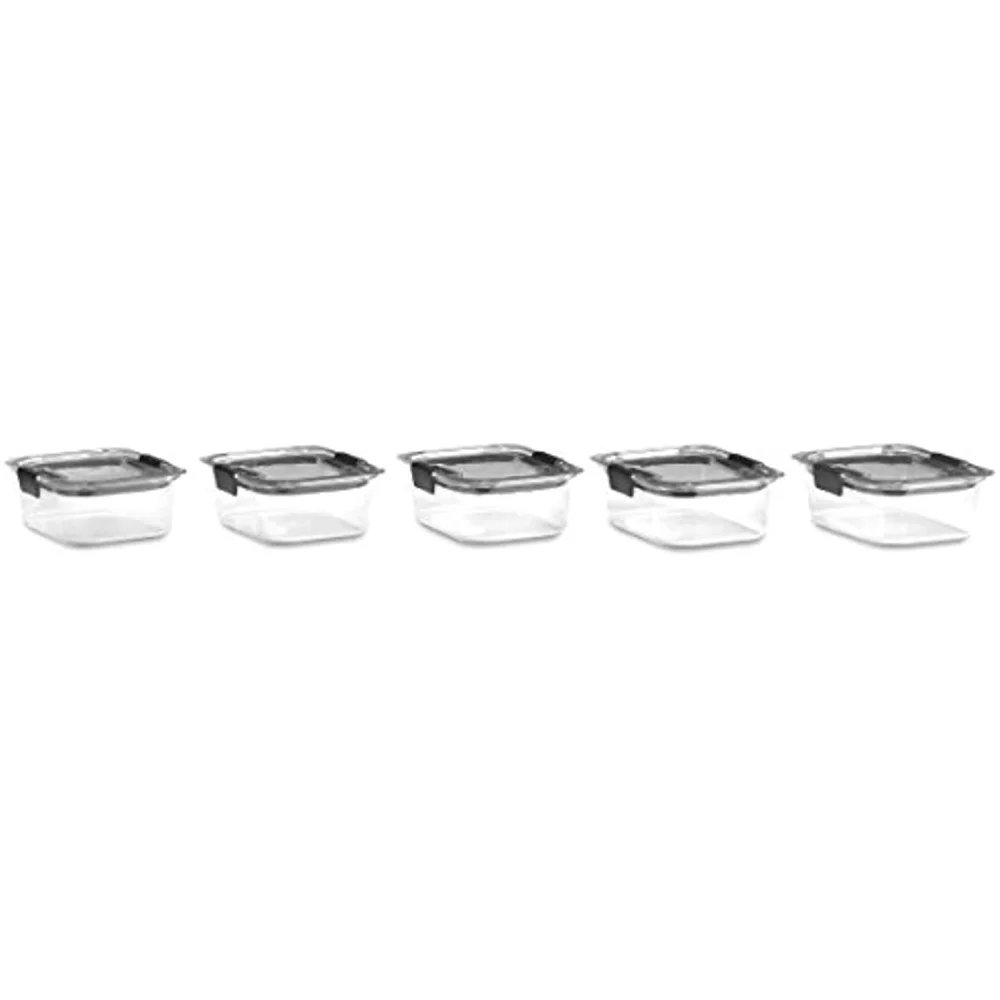 Rubbermaid 5pk 2.85 Cup Brilliance Meal Prep Containers, 2