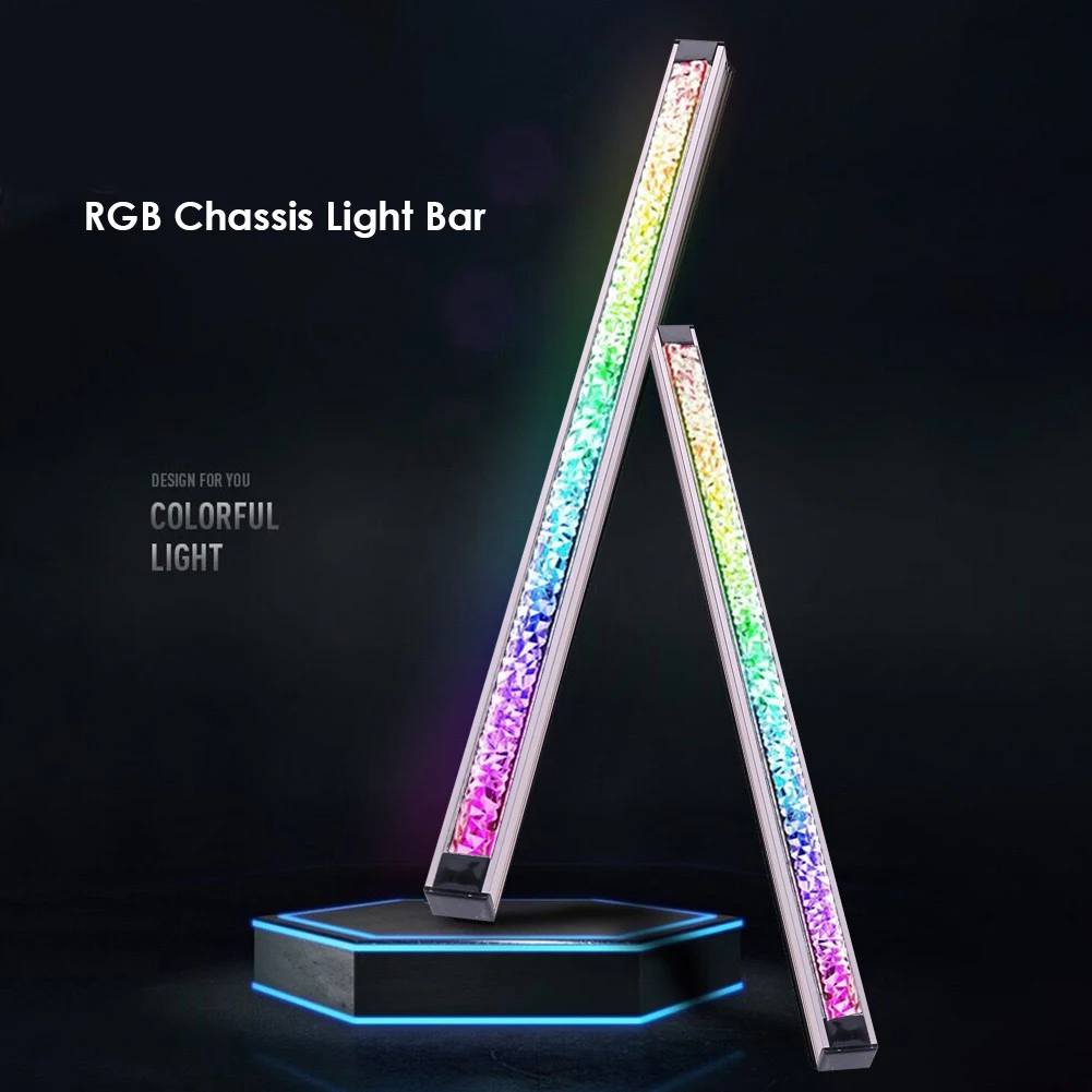 PC Case LED Light Bar PC Chassis Decorative Lamp Office Diamond ARGB Addressable RGB Caring Computer Supplies