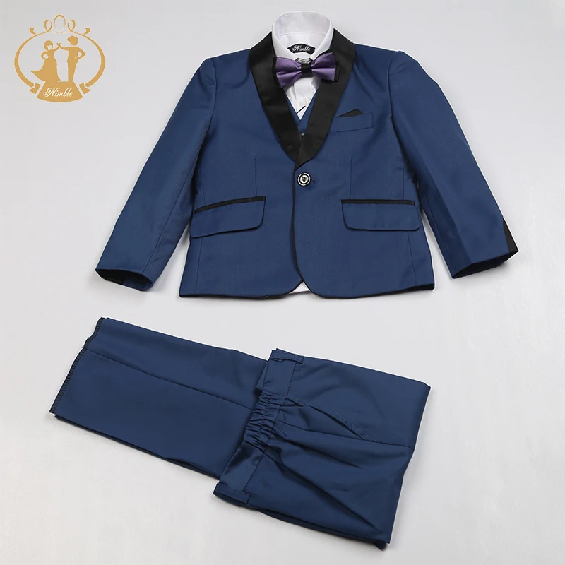 

Nimble Blue Suit for Boy Costume Enfant Garcon Mariage Kids Wedding Suit Blazer Boys Suits for Weddings Boys Tuxedo Suits Formal