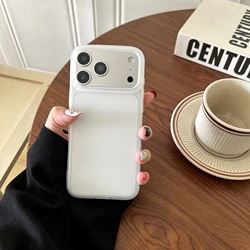 Ultra Thin Matte Transparent Soft Phone Case - Luxury TPU Silicone Protective Cover - iPhone 15 Plus (White)
