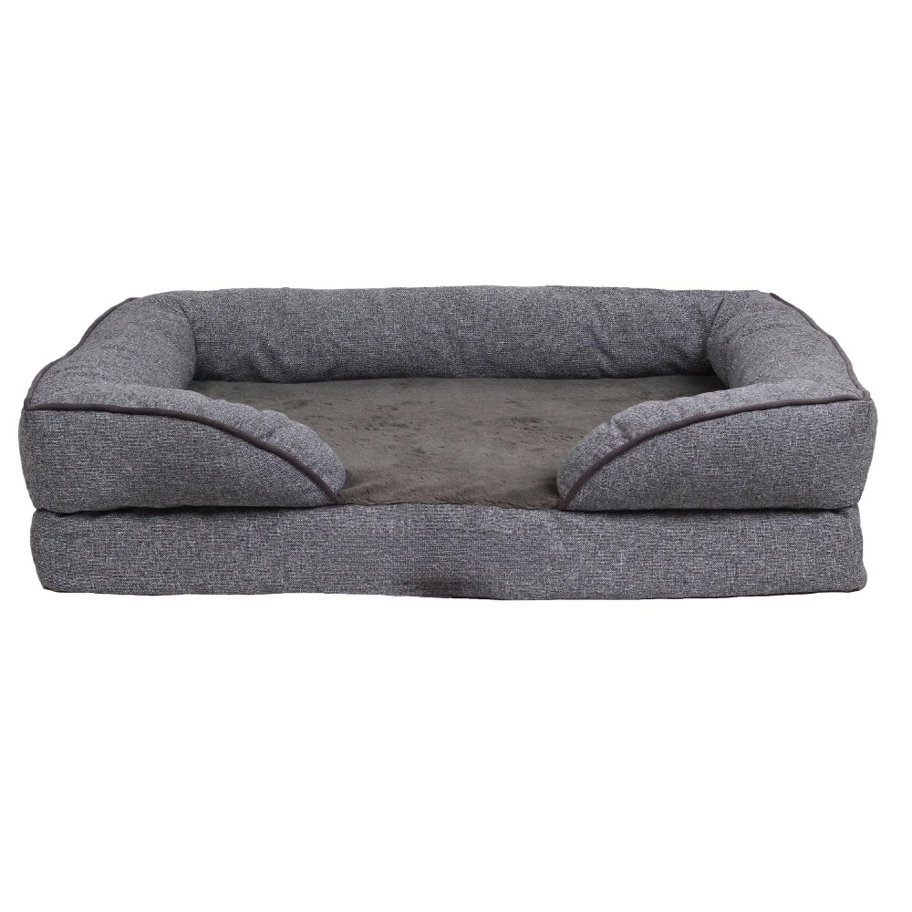 

Large Cozy Orthopedic Sofa-Style Dog & Cat Bed Gray Pet Supplies Mat for Dogs Houses and Habitats Cushion Things Mattress Home