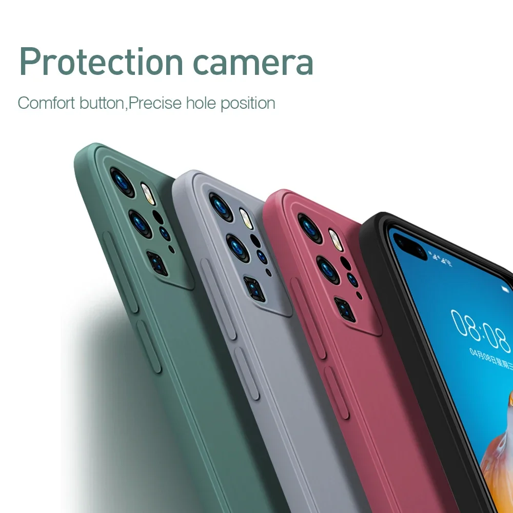 Candy Color Liquid Silicone Case – Luxury Protective Soft Cover with Camera Protection