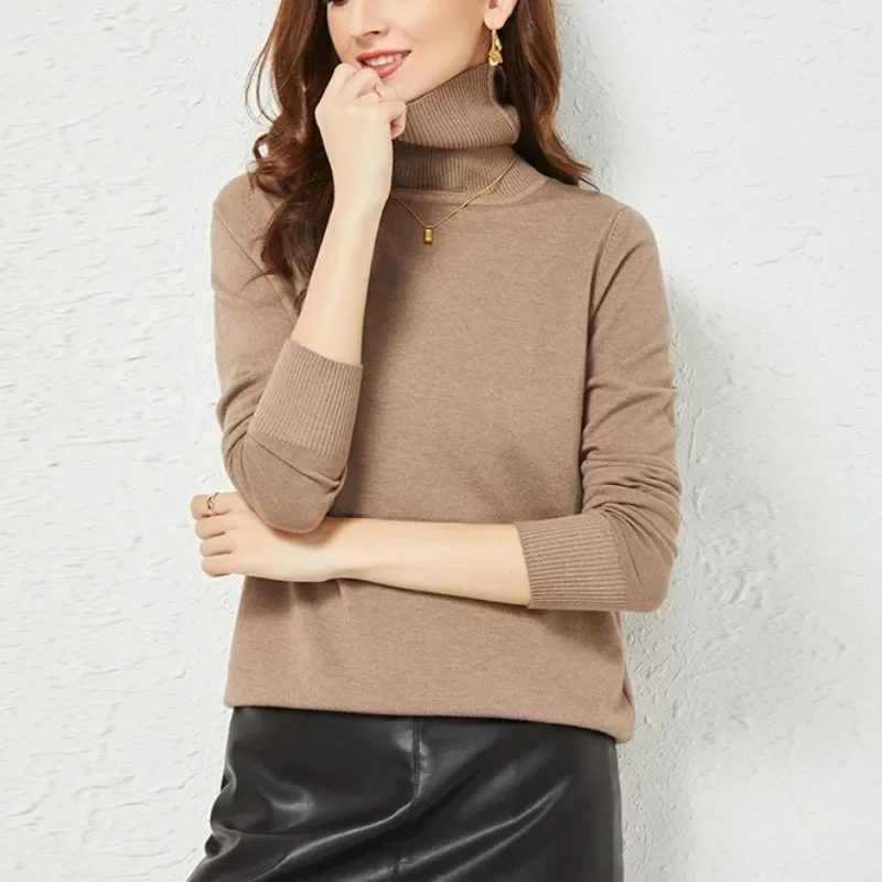 

Autumn Winter Thicken Sweater Fashion Women Knitted Loose Pullover Elastic Pullover Sweater Knitwears Jumper Bottom Top 29411