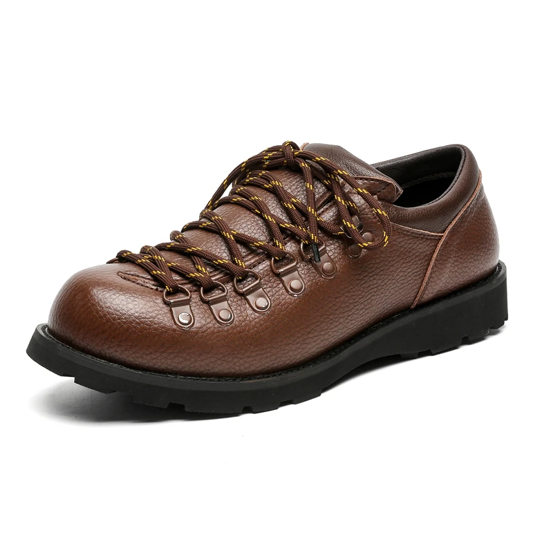 COZOK Fall/Winter 2024 new fashion Personality Quality Men's casual shoes Thick sole comfortable simple waterproof leather charm 2