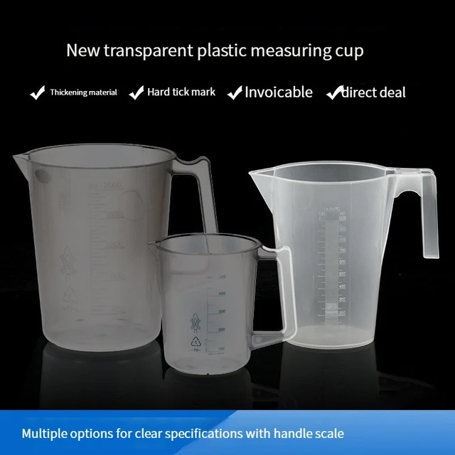 500ML PP Measuring Cup Transparent Straight Handle Half Handle Liquid Measuring  Cup With Accurate Scale Suitable For Kitchen Use - AliExpress