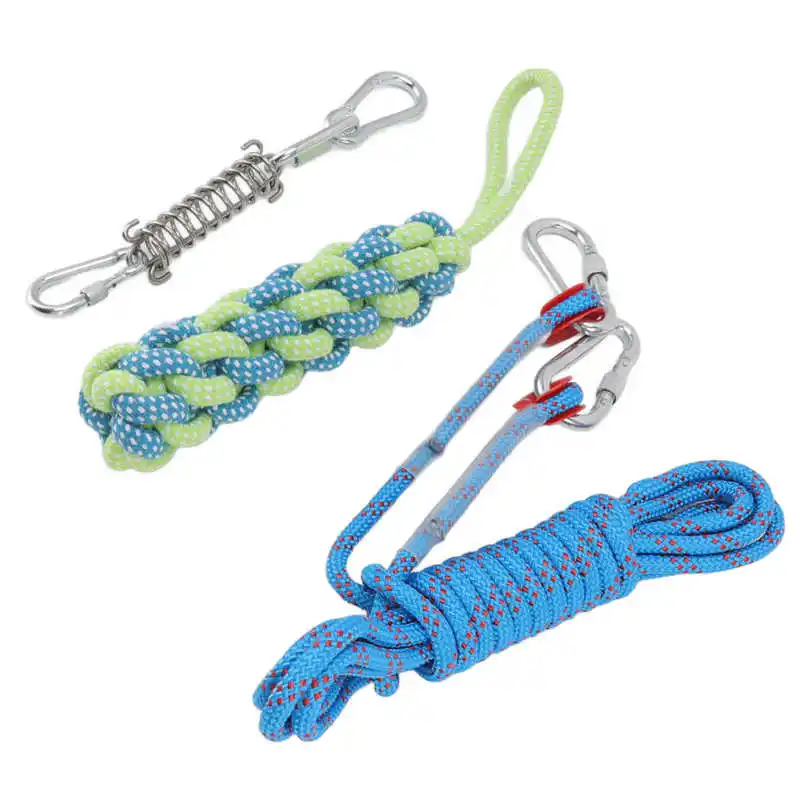 Dog Bungee Rope Spring Pole Dog Rope Toy Rust Protection For Outdoor