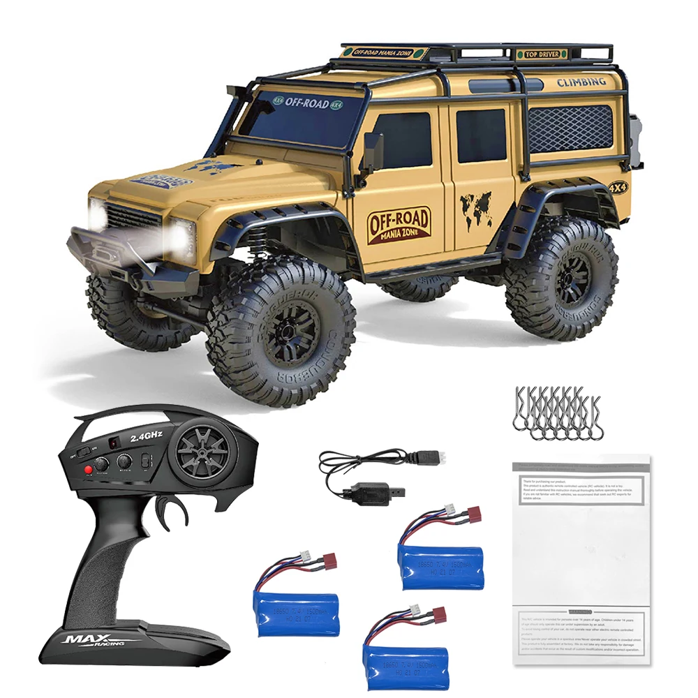 Entemah Carro de controle remoto, 1:14 4WD 2,4 GHz Caminhão de controle  remoto 75 km/h de alta velocidade off-road veículo brinquedo com motor sem