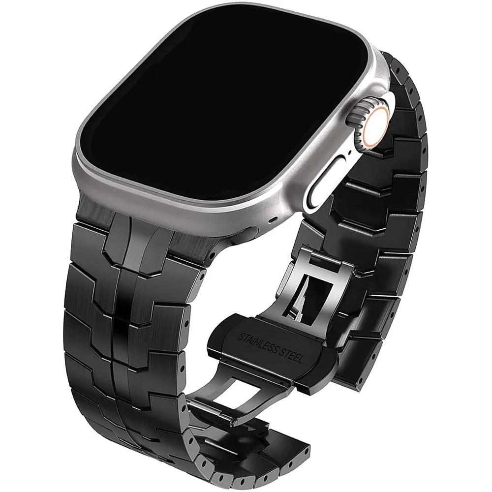 Premium Stainless Steel Watch Band - Elegant Metal Bracelet Design
