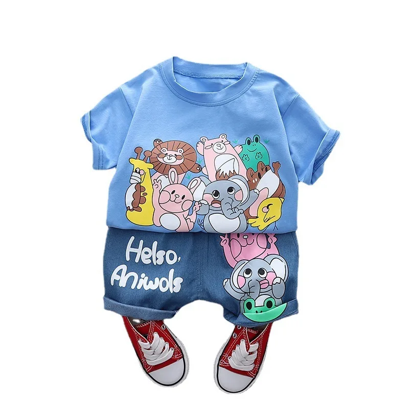 

New Summer Baby Clothes Suit Children Boys Girls Cartoon T-Shirt Shorts 2Pcs/Sets Toddler Fashion Casual Costume Kids Tracksuits