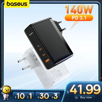 Bas192.- Chargeur GaN USB Type C, Charge Rapide pour Tablette Macbook, Charge Rapide 140, 4.0, Chargeur de Téléphone pour iPhone 14, 13, 12, PD3.1, 3.0 W