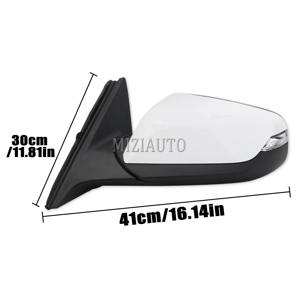  Dasbecan GM1321539 Left Side Mirror Rearview Mirror Glass  Assembly 3 Pins Compatible with Chevy Malibu 2016 2017 2018 Chevrolet  Replaces 23372278 84450515 Driver Side : Automotive