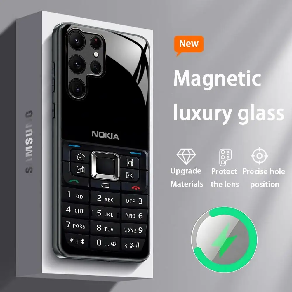 Premium Magnetic Glass Phone Case - Cool Design by N-Nokiaes-s Brand