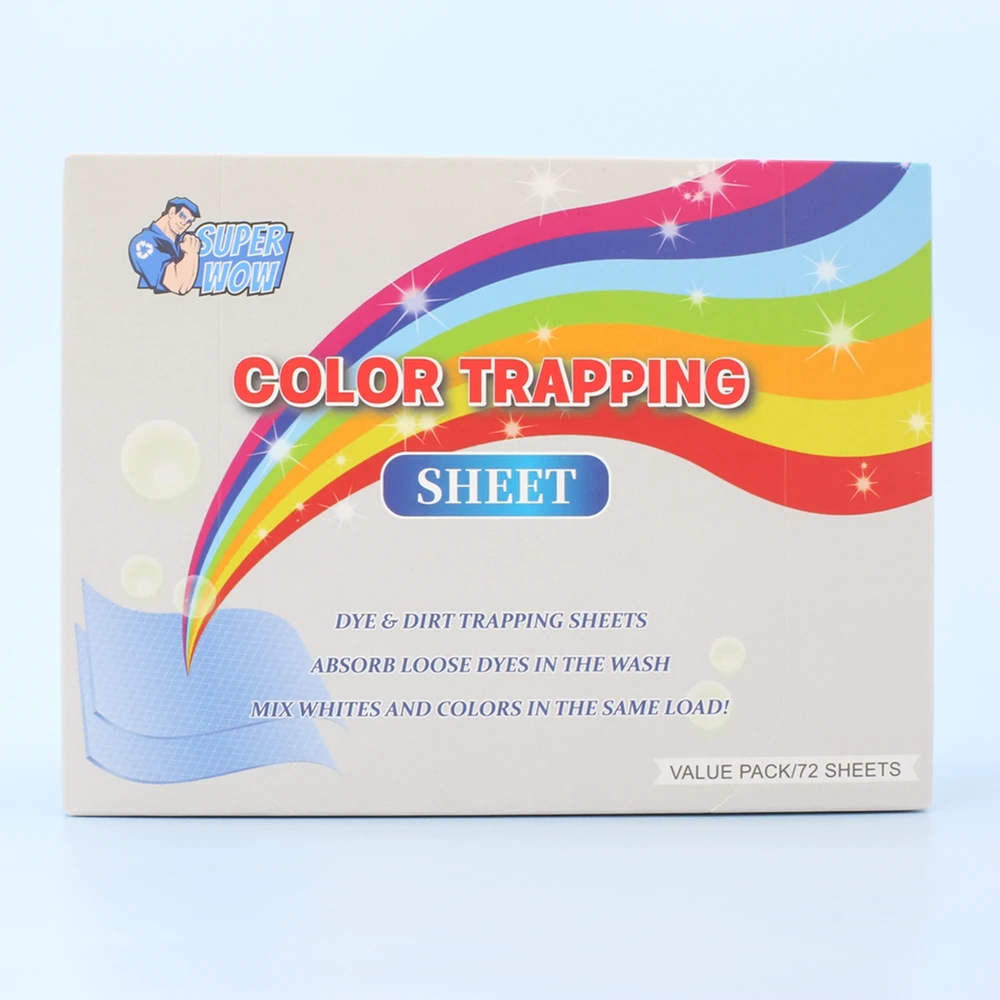 Color Catcher for Laundry, Dye Trapping Sheets 72 Count, Prevent Light Colored C