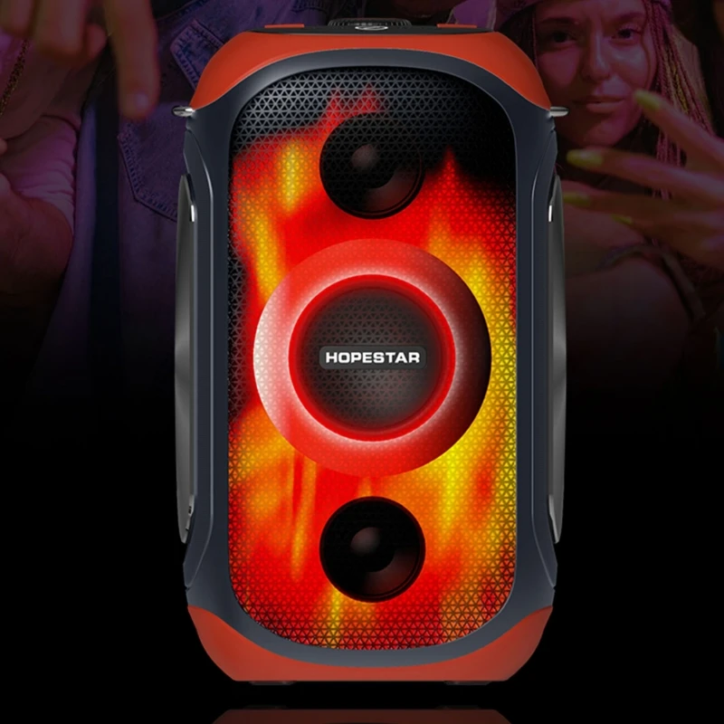 High Quality Hot Style PARTY 300 HOPESTAR Altavoz Karaoke One Speaker With  Microphone Blue Tooth Speakers Outdoor 80W High Power - AliExpress