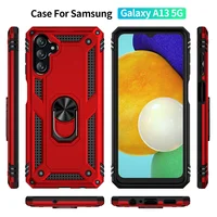 For Samsung A04S Case Car Magnetic Ring Holder Armor Back Cover for Samsung Galaxy A04S A 04S SM-A047F Shockproof Phone Cases 2