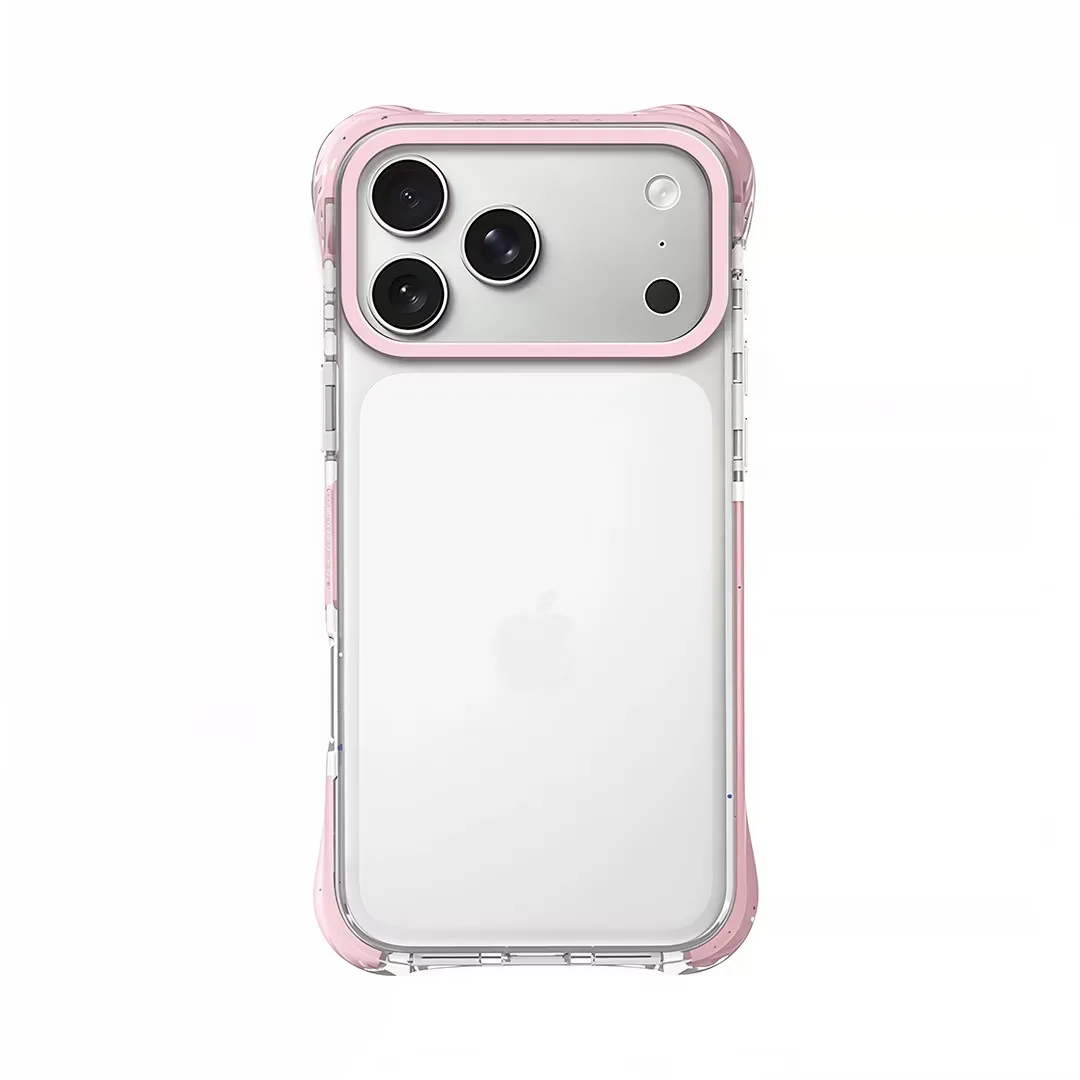 Colorful Transparent Anti-Drop Phone Case with Four-Corner Airbag Shockproof Protection