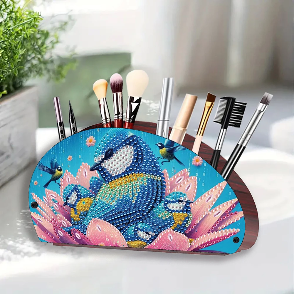 Wooden Flowers Crystal Diamond Storage Shelf Diamond Painting Storage Rack Diamond Painting Organizer Rack for Home Study Office