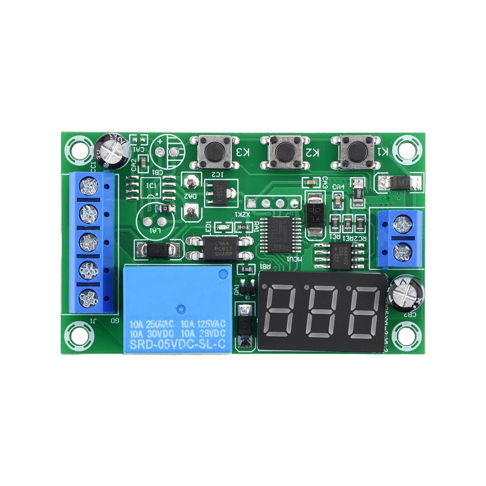 【100%-original】 DC Current Detection Module Relay Digital Display Overcurrent Alarm Switch Controller Motor Stall Protection Control Switches.
