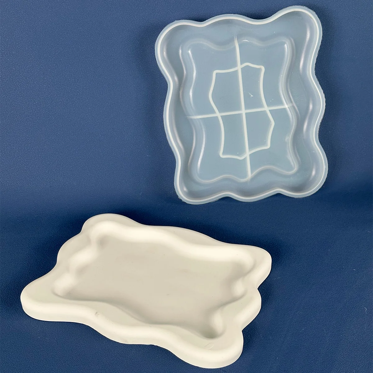 

DIY rectangular storage tray silicone mold gypsum resin mold jewelry storage box drip mold home decoration crafts