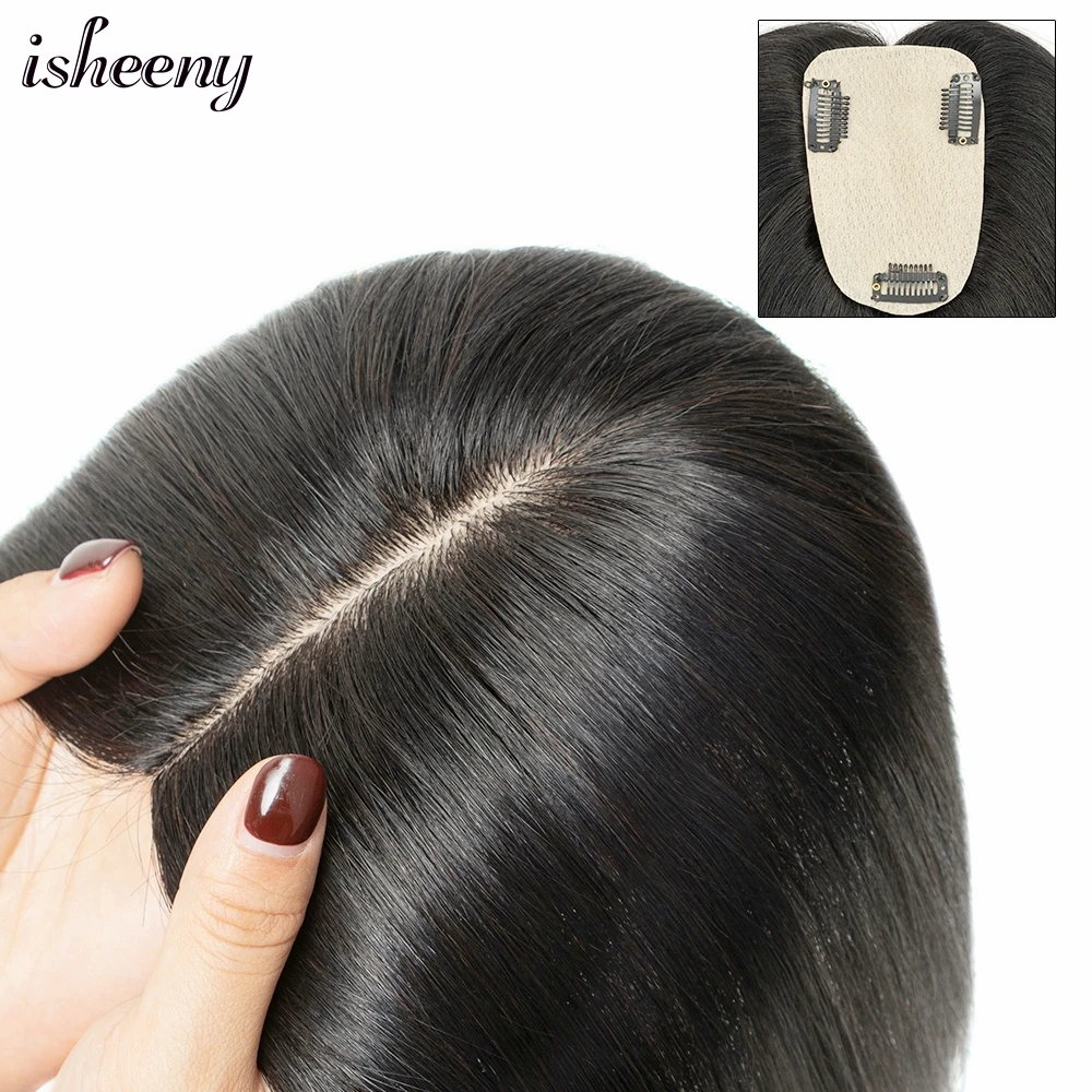 isheeny-8x12cm-Human-Hair-Piece-Topper-12-14-Injected-Silk-Skin-Base ...