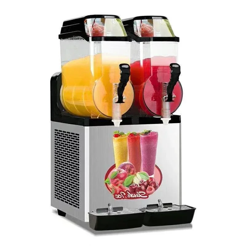 12L*3 Slush Machine Commercial Snow Melting Machine One Two Three Cylinder Fully Automatic Sludge Machine 5