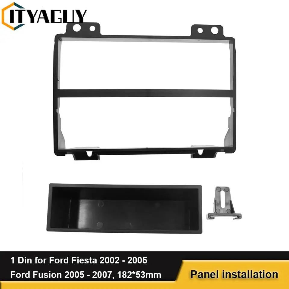 1 Din Autoradio 182*53Mm Telaio Stereo Pannello Fascia Per Ford Fiesta 2002 - 2005 Per Ford Fusion 2005 - 2007 Installazione In-Dash
