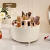 Glacier Pattern Plastic Pen Holder Desktop Rotating Cosmetic Storage Box Makeup Storage Box High-end 6