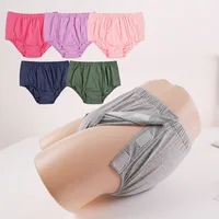 Adult Cloth Diapers for Patients Disabled Elderly Bedridden Both Sides Fully Open Pasted Easy To Wear and Take Off Clothes 2