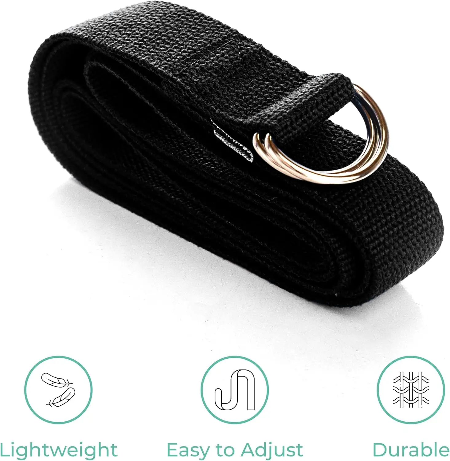 10 Non Slip Yoga Mats (68" x 24" x 4mm) and 10 6ft D-Ring Yoga Straps, Yoga Accessories for Schools and Studios