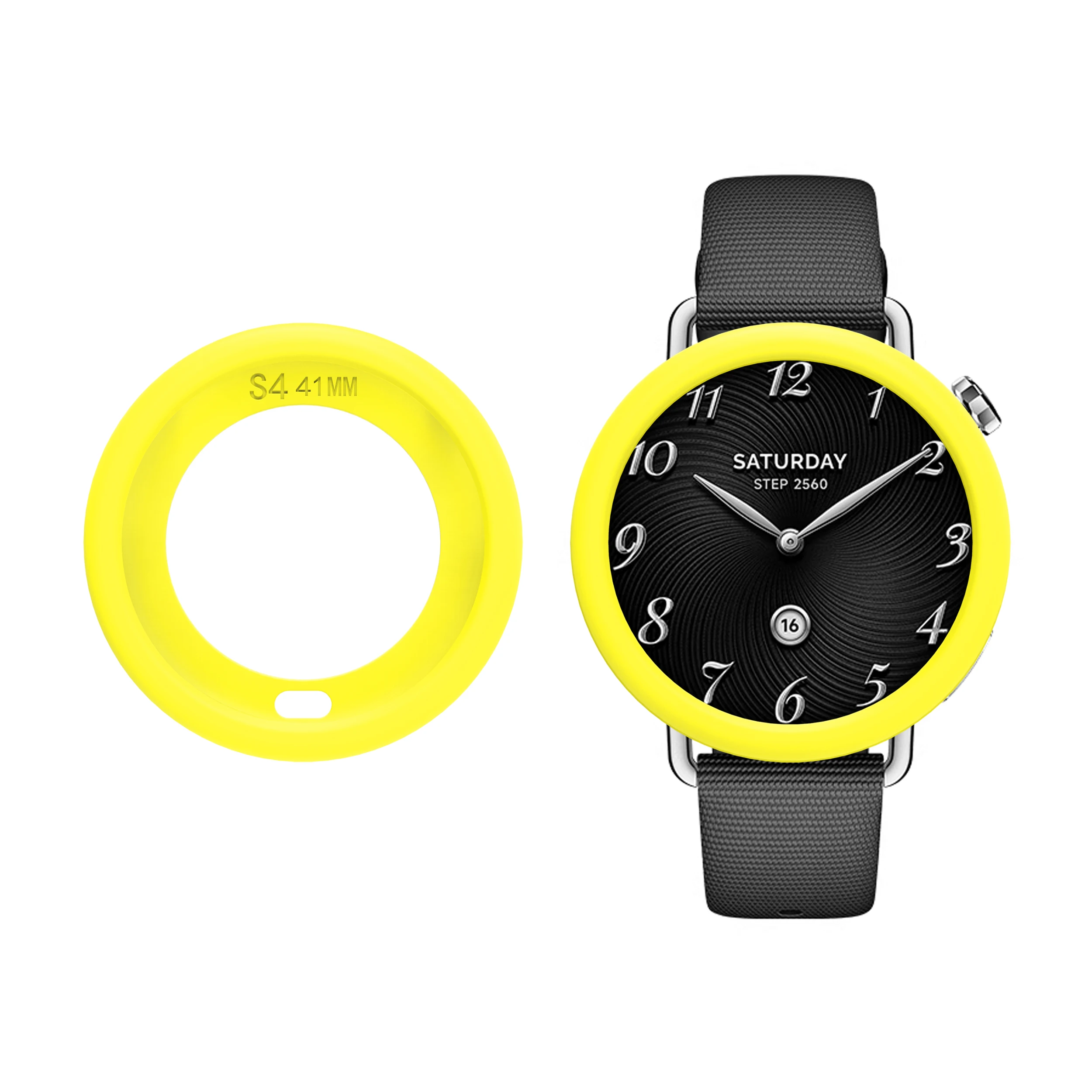 Enhanced Protective Silicone Case for Smartwatch 41mm, Soft TPU Full Body Cover with Hollow Design