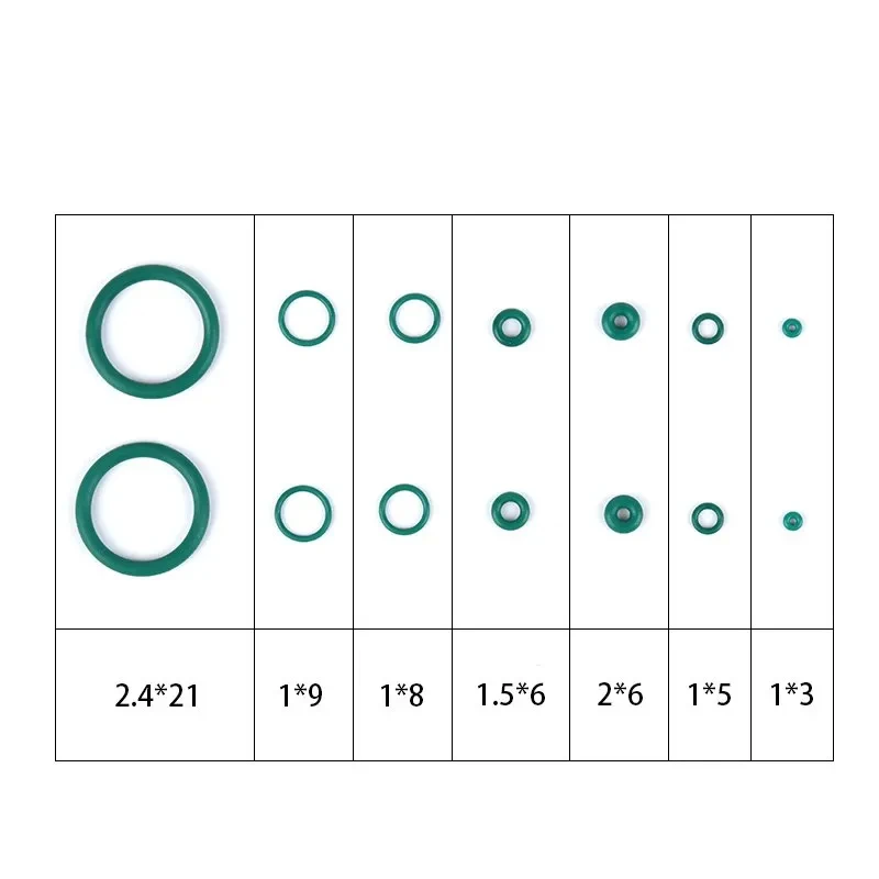Airsoft Tactical Magazine Fluorine Rubber O Ring Set Green Flat Silicone Ring Seal Gasket Gas Valve Key For GBB Gloc 17 19 P1