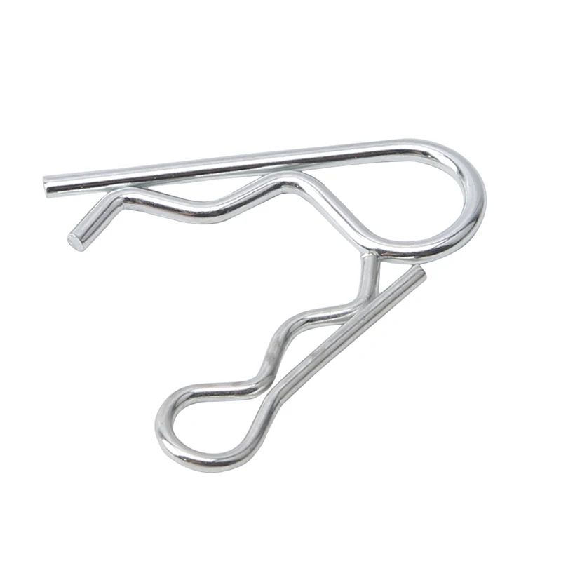 Spring Cotter Pin 100pcs R Type Retaining Clips Wave R-shaped Pin Clamp For Car