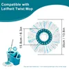 1/3/4PCS Microfiber Replacement Head Hands-free Rotating Mop Cloth for Leifheit Heads Clean Disc Mop Micro Cleaner Pad 2