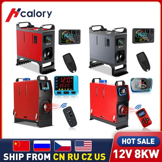 Hcalory All In One Diesel Air Car Heater Host 8kw Adjustable 12v Lcd  English Remote Control Integrated Parking Heater Machine - Heating & Fans -  AliExpress