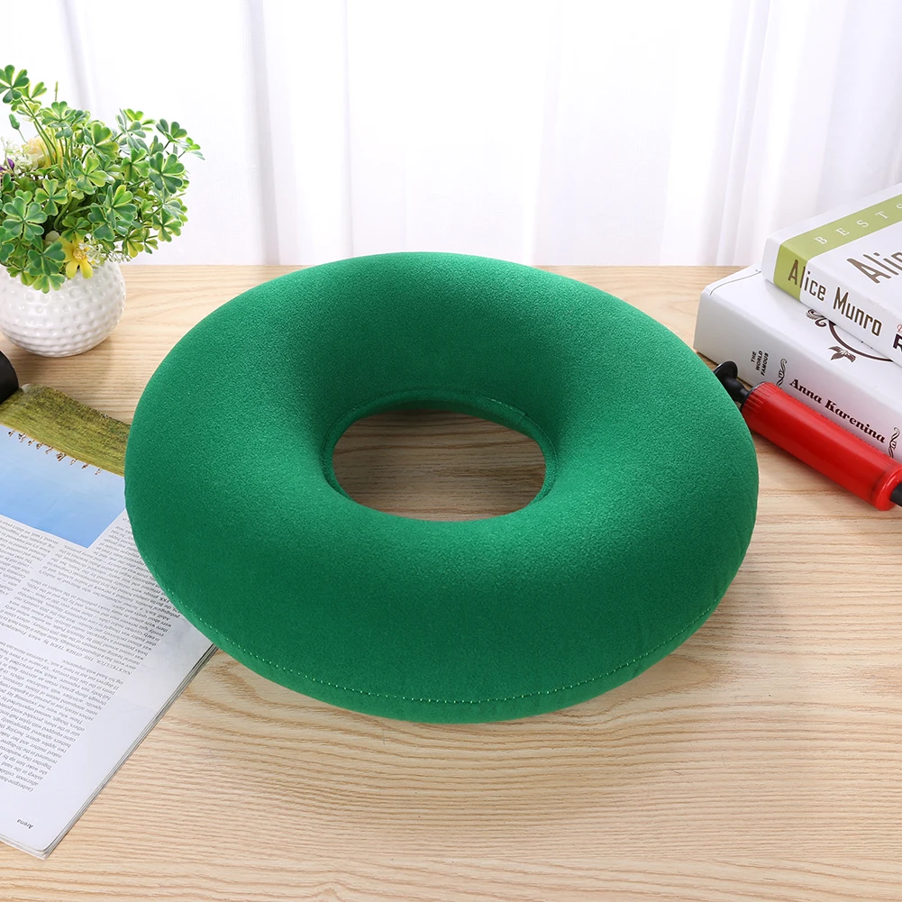 37cm Hüft stütze medizinische Hämorrhoiden Sitzpolster aufblasbares Massage kissen mit Pumpe rundes Ring kissen Anti Dekubitus Donut Stuhl polster – Detail 8